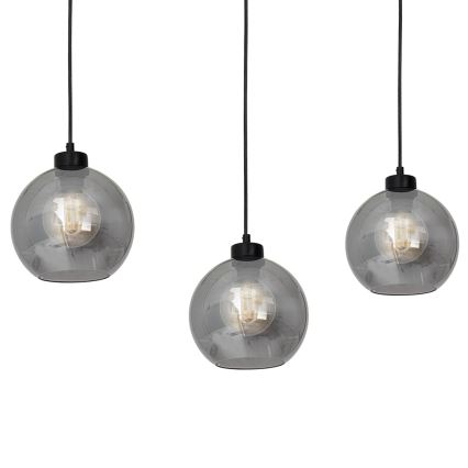 Candelabro suspenso SOFIA 3xE27/60W/230V preto