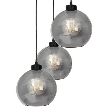 Candelabro suspenso SOFIA 3xE27/60W/230V preto