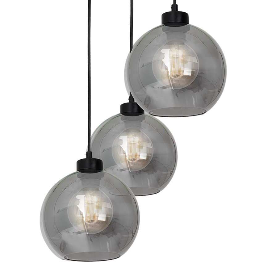 Candelabro suspenso SOFIA 3xE27/60W/230V preto