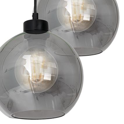 Candelabro suspenso SOFIA 3xE27/60W/230V preto