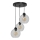 Candelabro suspenso SOFIA 3xE27/60W/230V transparente