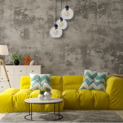Candelabro suspenso SOFIA 3xE27/60W/230V transparente