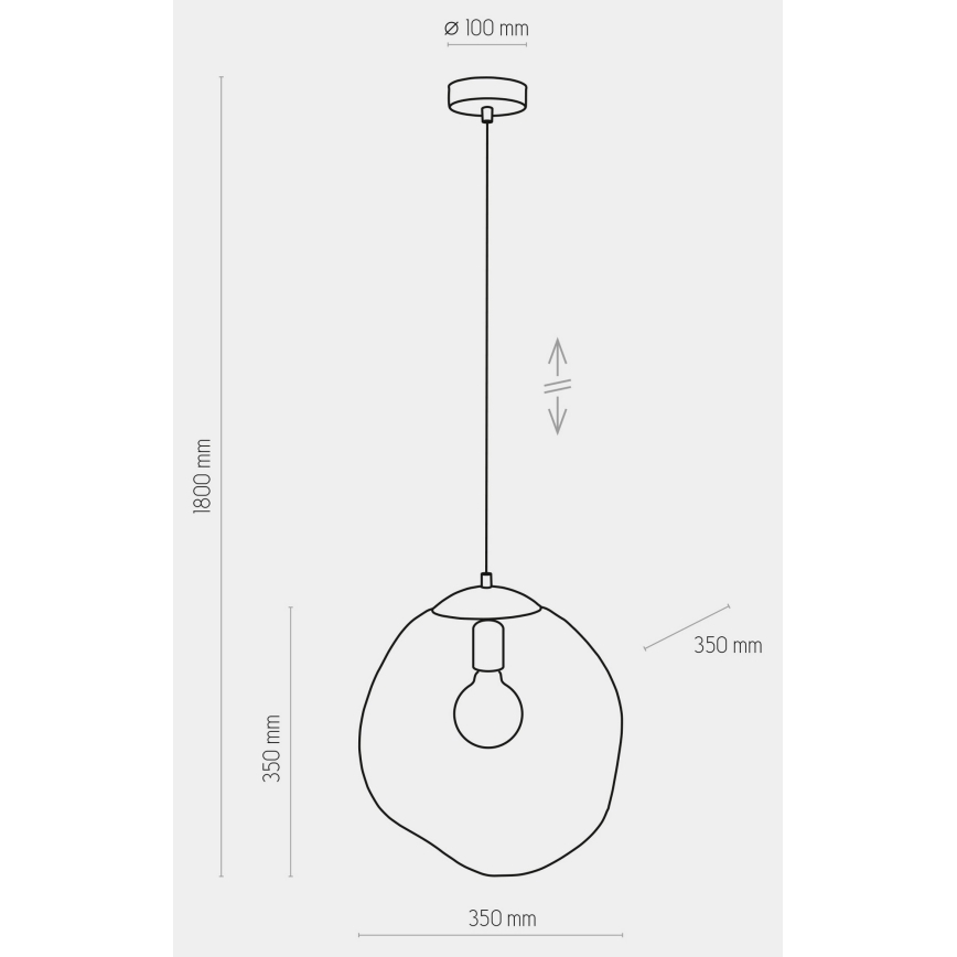 Candelabro suspenso SOL 1xE27/60W/230V