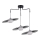 Candelabro suspenso SOL 3xE27/60W/230V preto