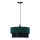 Candelabro suspenso SOLANTO 1xE27/60W/230V verde/preto