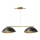 Candelabro suspenso SOLAR 2xE27/60W/230V dourada