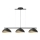 Candelabro suspenso SOLAR 3xE27/60W/230V preto