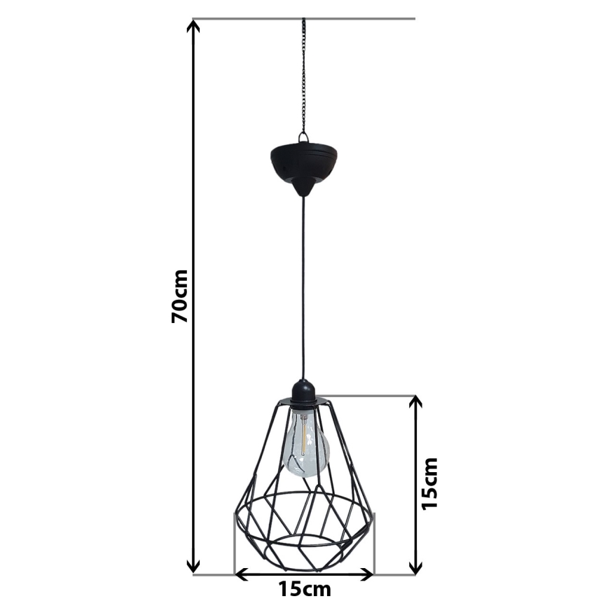 Candelabro suspenso solar LED KATTY 1,2V IP44