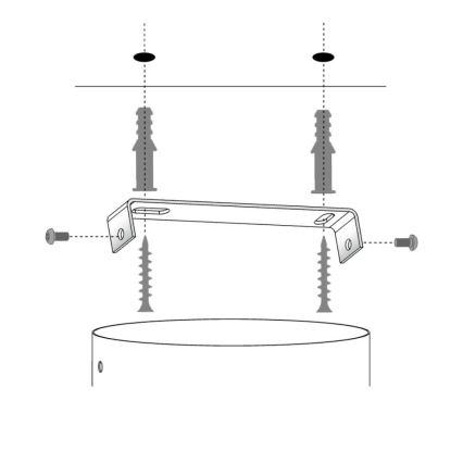 Candelabro suspenso SOLARIS 1xE27/60W/230V diâmetro 48 cm branco/cobre