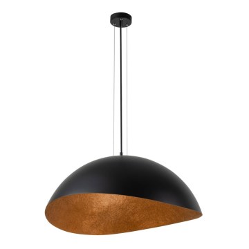 Candelabro suspenso SOLARIS 1xE27/60W/230V diâmetro 48 cm preto/cobre