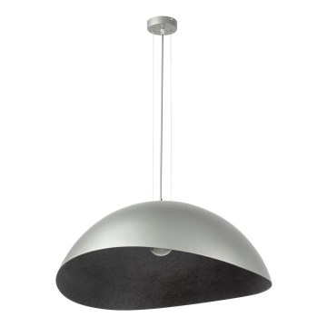 Candelabro suspenso SOLARIS 1xE27/60W/230V diâmetro 89 cm prateado/preto