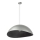 Candelabro suspenso SOLARIS 1xE27/60W/230V diâmetro 89 cm prateado/preto