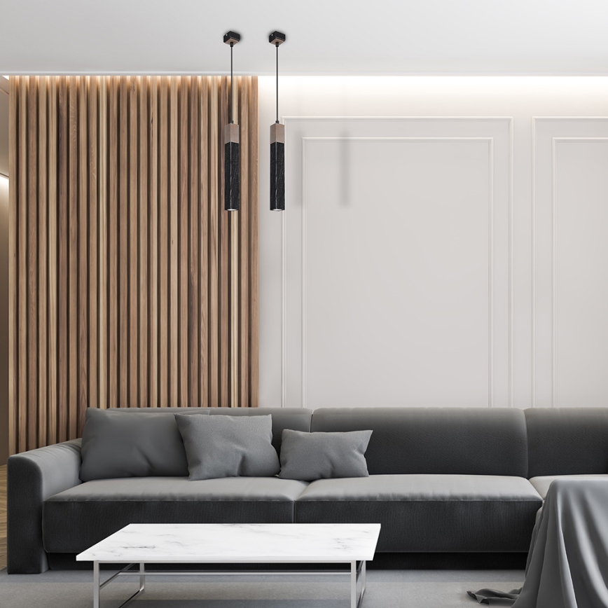 Candelabro suspenso SOLO 1xGU10/MR11/40W/230V preto