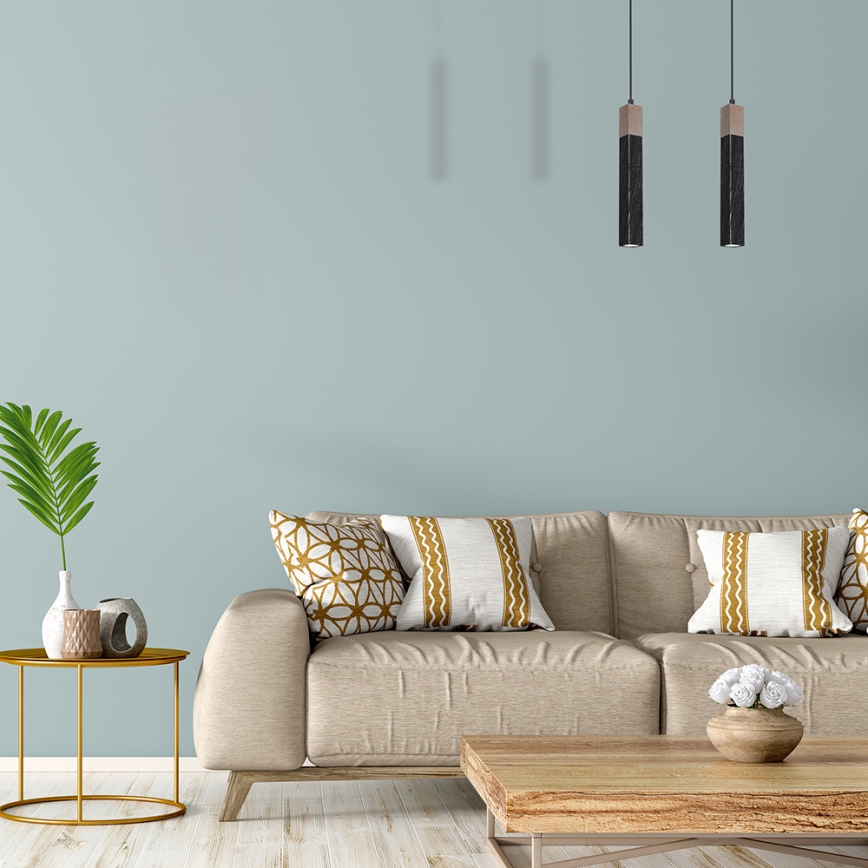 Candelabro suspenso SOLO 1xGU10/MR11/40W/230V preto