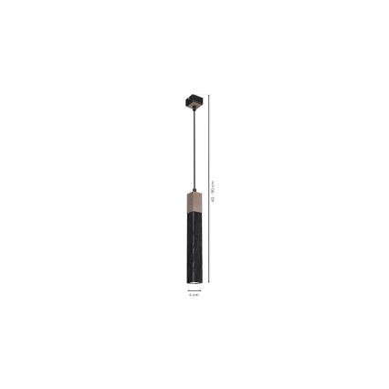 Candelabro suspenso SOLO 1xGU10/MR11/40W/230V preto