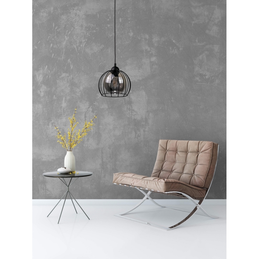 Candelabro suspenso SOLO BLACK 1xE27/60W/230V