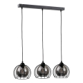 Candelabro suspenso SOLO BLACK 3xE27/60W/230V