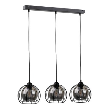 Candelabro suspenso SOLO BLACK 3xE27/60W/230V