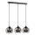Candelabro suspenso SOLO BLACK 3xE27/60W/230V
