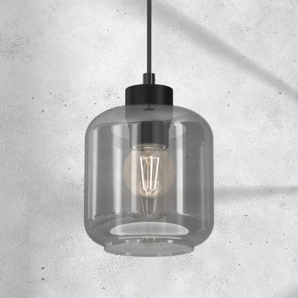 Candelabro suspenso SOMBRA 1xE27/60W/230V cinzento