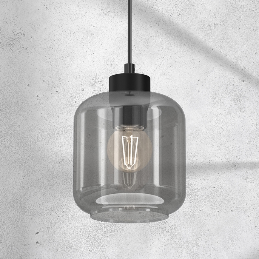 Candelabro suspenso SOMBRA 1xE27/60W/230V cinzento