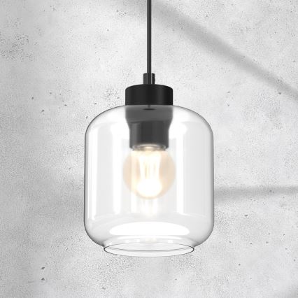 Candelabro suspenso SOMBRA 1xE27/60W/230V transparente