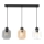 Candelabro suspenso SOMBRA 3xE27/60W/230V cinzento/bege/transparente