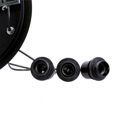 Candelabro suspenso SPIEGA 3xE27/60W/230V dourada/preto