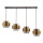 Candelabro suspenso SPIEGA 4xE27/60W/230V dourada/preto