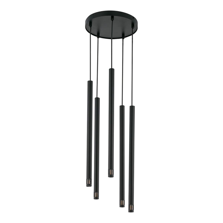 Candelabro suspenso STALACTITE LASER 5xG9/3W/230V preto