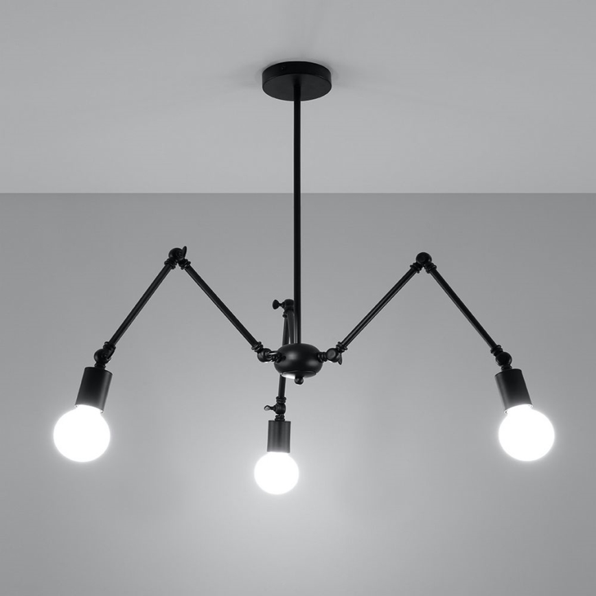 Candelabro suspenso STARK 3xE27/60W/230V