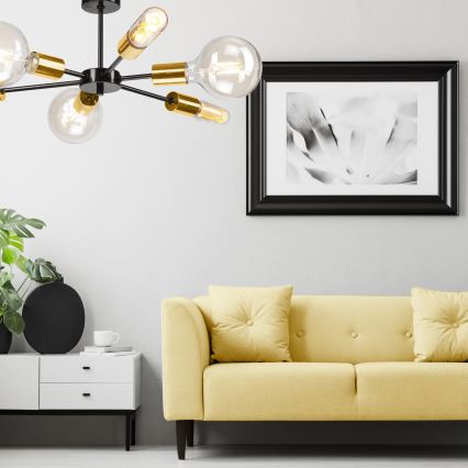 Candelabro suspenso STARLA 6xE27/60W/230V