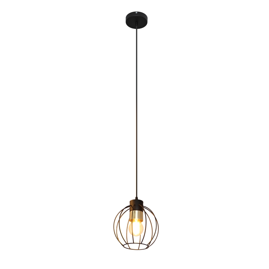 Candelabro suspenso STARLIGHT 1xE27/15W/230V preto/dourado
