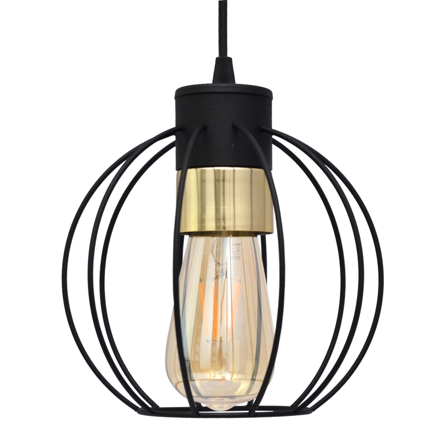 Candelabro suspenso STARLIGHT 1xE27/15W/230V preto/dourado