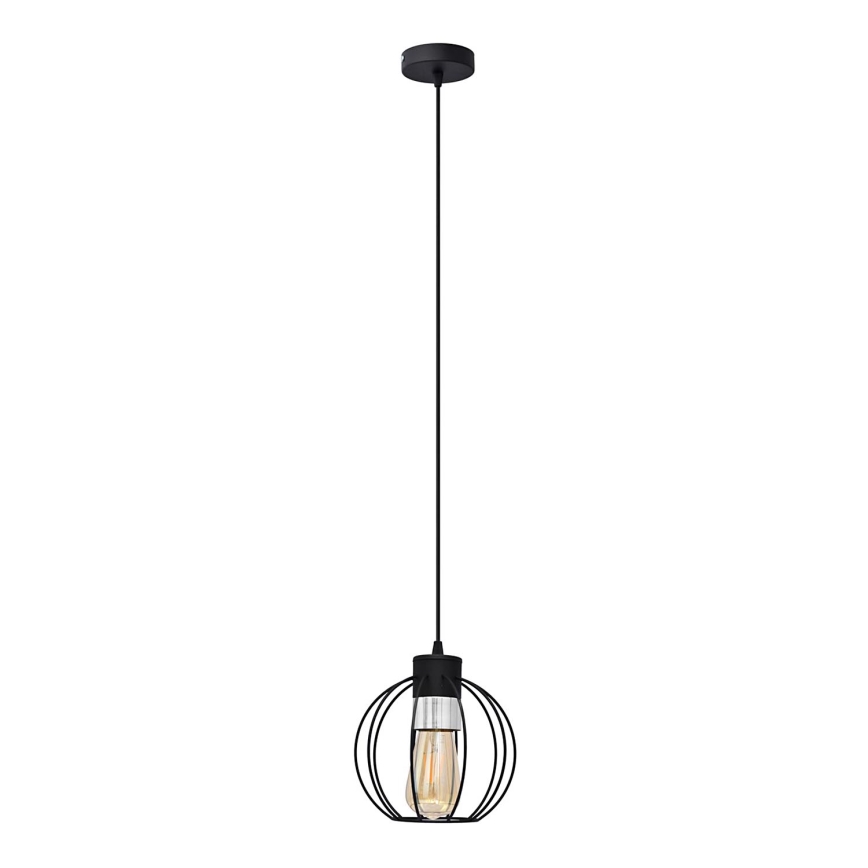 Candelabro suspenso STARLIGHT 1xE27/15W/230V preto/prateado
