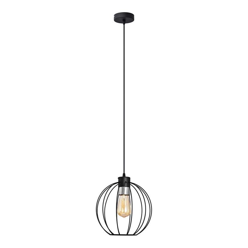 Candelabro suspenso STARLIGHT 1xE27/15W/230V preto/prateado