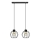 Candelabro suspenso STARLIGHT 2xE27/15W/230V preto/dourado