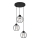 Candelabro suspenso STARLIGHT 3xE27/15W/230V preto/prateado