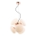 Candelabro suspenso STELLAR 6xG9/4W/230V rosa dourada