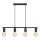 Candelabro suspenso STRICT 4xE27/15W/230V preto