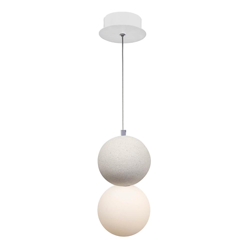 Candelabro suspenso STRING 1xG9/4W/230V branco