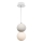 Candelabro suspenso STRING 1xG9/4W/230V branco