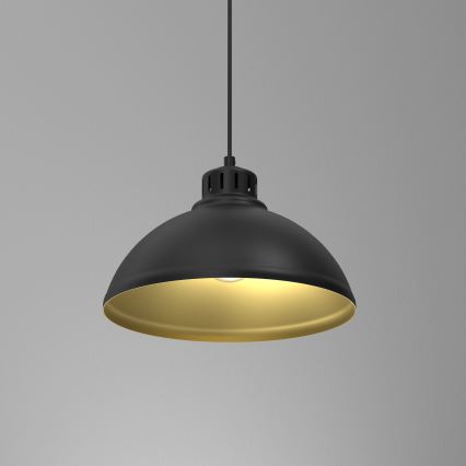 Candelabro suspenso SVEN 1xE27/15W/230V preto/dourado