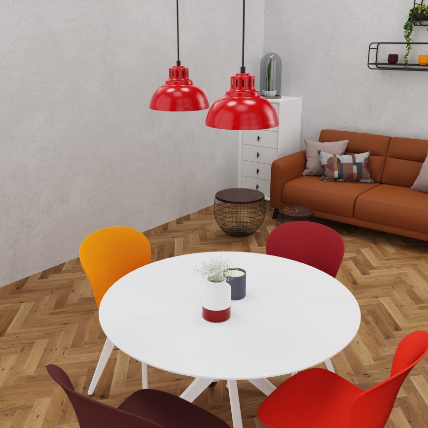 Candelabro suspenso SVEN 2xE27/15W/230V vermelho