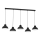 Candelabro suspenso SVEN 5xE27/15W/230V preto