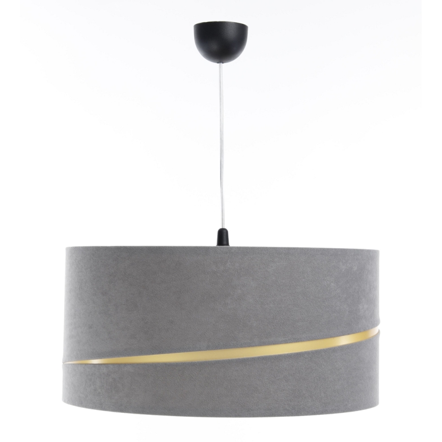 Candelabro suspenso SWING 1xE27/60W/230V cinzento/dourada