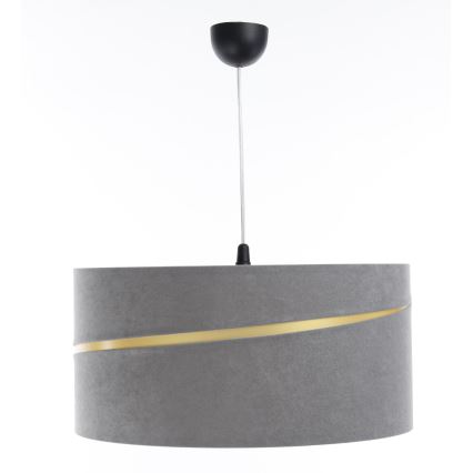 Candelabro suspenso SWING 1xE27/60W/230V cinzento/dourada