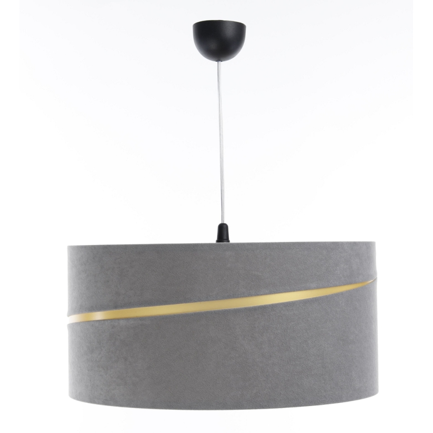 Candelabro suspenso SWING 1xE27/60W/230V cinzento/dourada