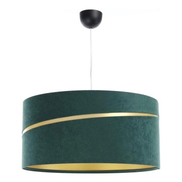 Candelabro suspenso SWING 1xE27/60W/230V verde/dourada