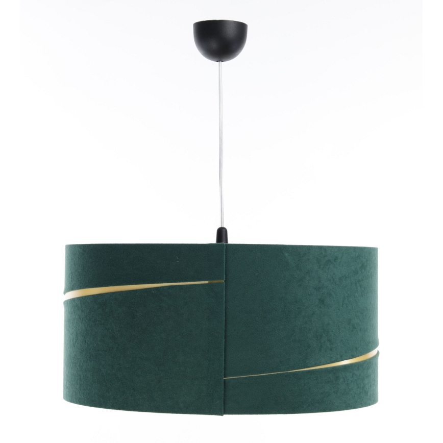 Candelabro suspenso SWING 1xE27/60W/230V verde/dourada